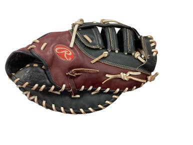 Used Rawlings GGTML FIRST BASE BB/SB Glove RH Throw Maroon 13 1/2" 11846-S000099002