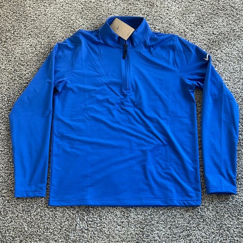 Nike Mens Dri Fit Victory 1/2 Zip Golf Pullover Blue Mens Size Medium FD5837-480