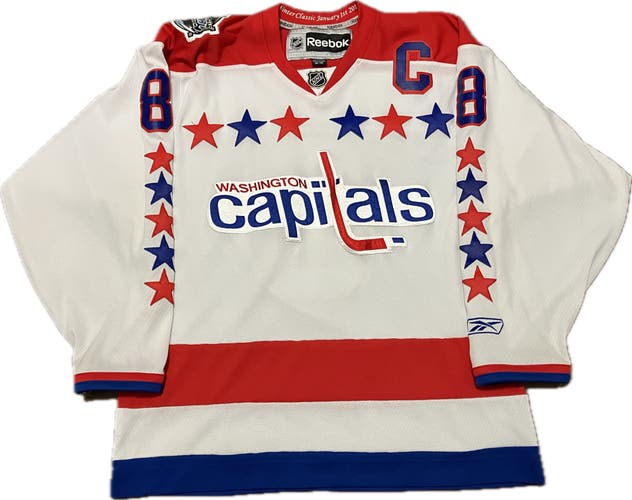 Washington Capitals Alex Ovechkin 2011 Winter Classic Reebok NHL Hockey Jersey Size M