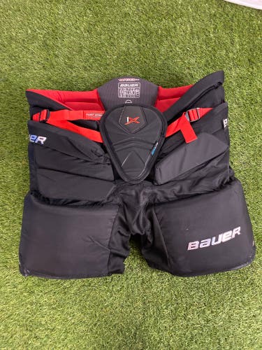 Black Intermediate Large Bauer Vapor 1X Hockey Goalie Pants (Used)
