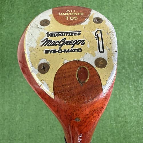 Macgregor T85 MT Persimmon 1 Wood Driver Velocitized Eye-O-Matic Oil Hardened