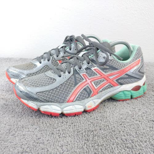 Asics Gel Flux 2 Womens Size 9.5 Running Shoes Low Top Gray Pink Trainers