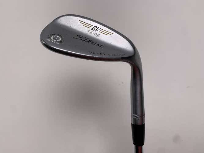 Titleist Vokey Spin Milled SM4 Chrome Gap Wedge GW 52* 8 DG Wedge Steel Mens RH