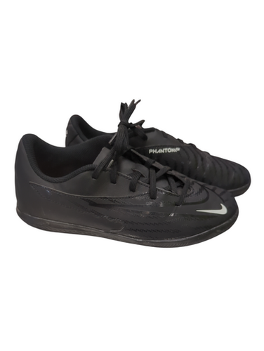 Used Nike DD9566-101 Soccer Indoor Shoes Black Junior 03.5 11862-S000092153