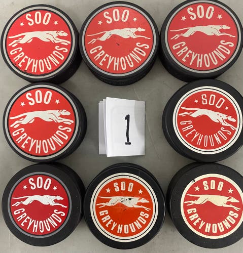 Soo Greyhound official pucks