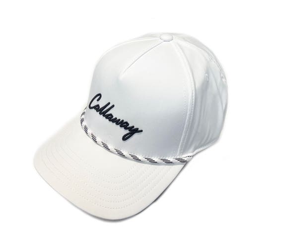 NEW 2025 Callaway Birdie Putt Rope White Adjustable Snapback Golf Hat/Cap