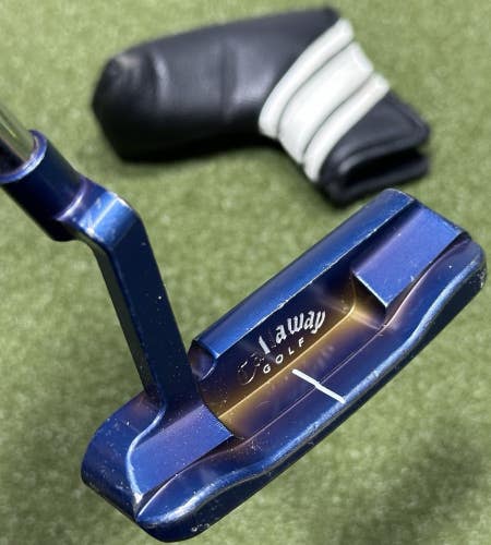 Callaway TT1 Tour Blue Blade Style Putter Right Hand 34" Inch w/ Headcover