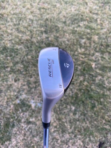 Taylormade Rescue Mid 3 Hybrid 19 Factory Model Stiff Flex Lefty 39.5 +HC NICE