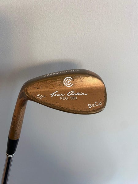 Cleveland 588 Beryllium Copper Wedge 60 True Temper Wedge Flex Lefty 35 NICE