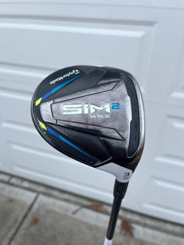 Taylormade SIM2 MAX 3-Wood 15 Ventus Blue 6S Stiff Flex 43 +HC