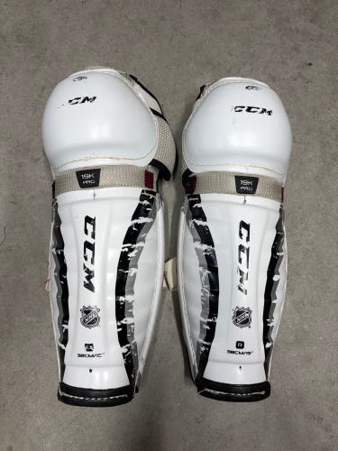 15” Senior CCM 19K Pro Shin Guards (Used) Pro Stock