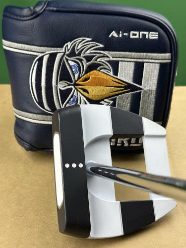 Odyssey Ai One Square 2 Square Jailbird Mallet Putter 34" w/ Headcover RH