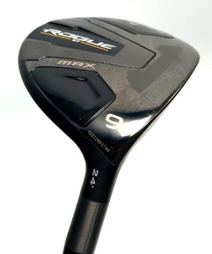 Callaway Rogue ST Max 9 Wood 24 Cypher Black 50g Regular Flex Fairway Wood