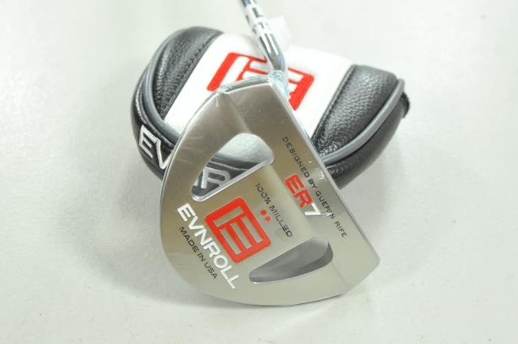 LEFT HANDED Evnroll ER7 Full Mallet 34" Putter Steel with Head Cover  #208772