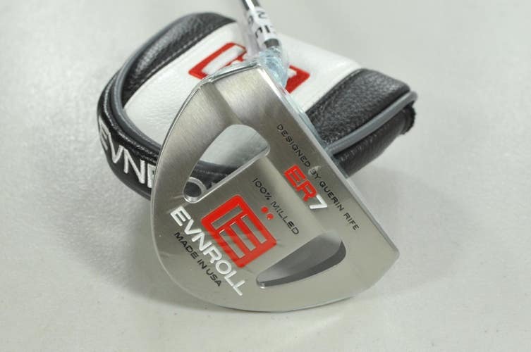 LEFT HANDED Evnroll ER7 Full Mallet 34" Putter Steel with Head Cover  #208775