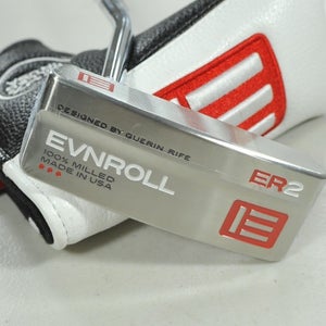 LEFT HANDED Evnroll ER2 Mid Blade 33" Putter Steel with Head Cover NEW! #208773