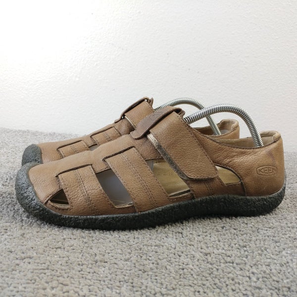 Keen Fisherman Sandals Mens Size 9.5 Shoes Brown Leather Comfort
