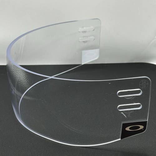 Oakley Pro Stock Hockey Helmet Straight Cut Visor Half Shield Black Decal