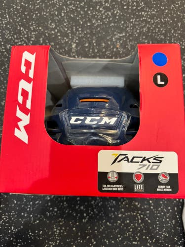 New Large Navy CCM Tacks Pro Stock 710 Helmet