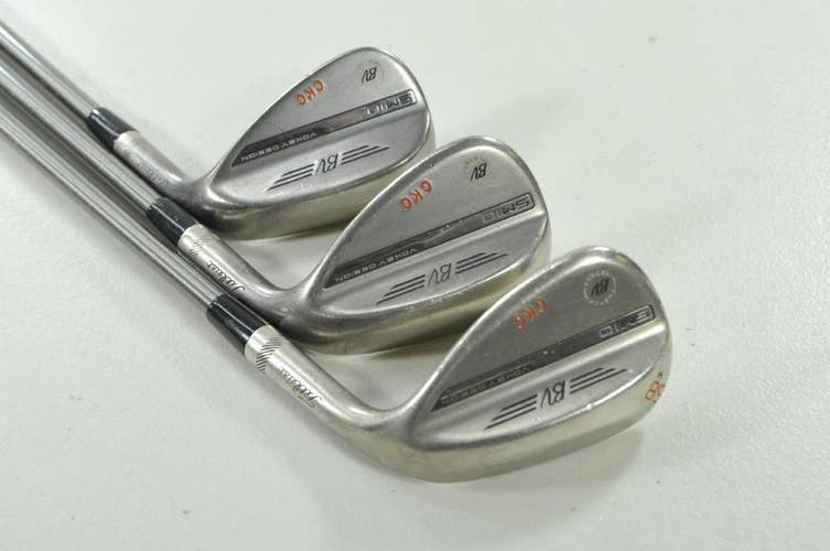 Titleist Vokey SM10 Tour Chrome 50*, 54*, 58* Wedge Set RH SteelFiber # 208270