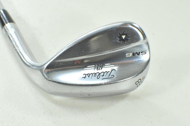 Titleist Vokey SM6 Tour Chrome 58*-08 Wedge Right BV Wedge Flex Steel # 208737