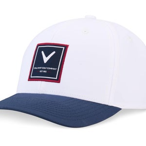 NEW 2026 Callaway Rutherford White/Navy Adjustable Snapback Golf Hat/Cap