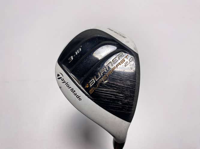 TaylorMade Burner Superfast 2.0 3 Hybrid 18* REAX 60g Stiff Graphite Mens RH
