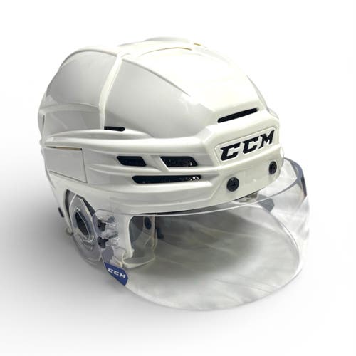 CCM Super Tacks X Helmet Pro Stock With CCM Visor (Extreme Light Use) - Medium White