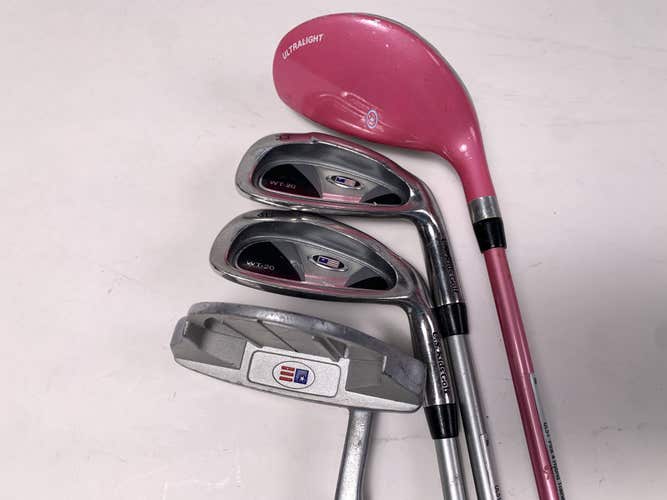 US Kids WT-20 Club Set 4H 6 8 Putter Ultralight 51" Orange Youth Graphite RH