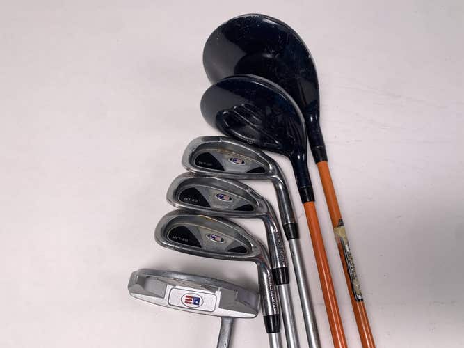 US Kids WT-20 Club Set Driver 3W 6 8 PW Putter Ultralight 51" Orange Junior RH