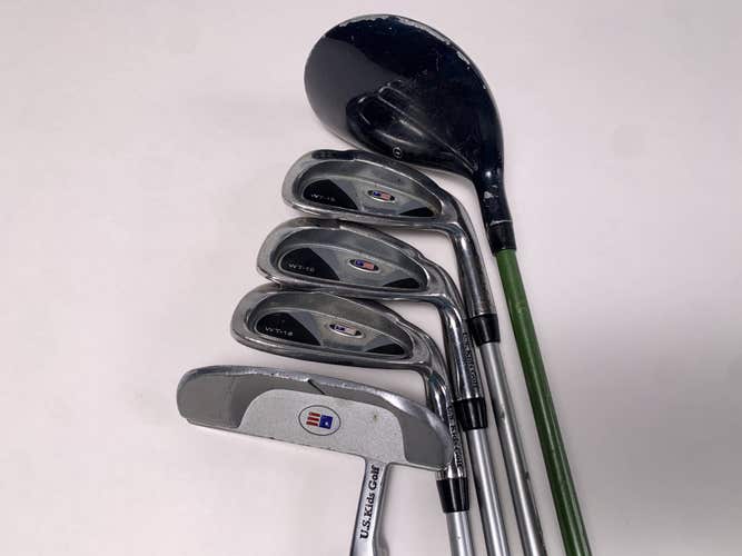 US Kids WT-15 Club Set Driver 6 8 PW Putter WT-15 Ultralight 57'' Youth Mens RH