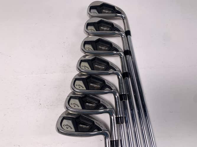 Callaway Rogue ST Max OS Iron Set 5-PW+GW  Elevate MPH 85g Regular Steel Mens RH