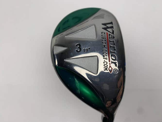 Warrior Custom Golf 3 Hybrid 19* Tour 3.1 Stiff Graphite Mens RH
