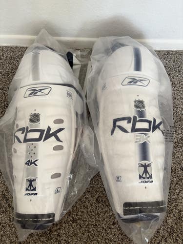 Senior Reebok 4k and 3k 15" Shin Pads (New) one of each