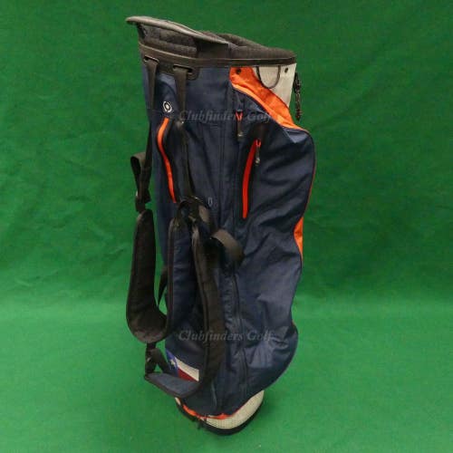 Ping Hoofer Craz-E Lite Blue/Red/White 4-Way Golf Stand Bag w/ Raincover