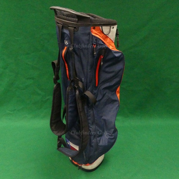 Ping Hoofer Craz-E Lite Blue/Red/White 4-Way Golf Stand Bag w/ Raincover