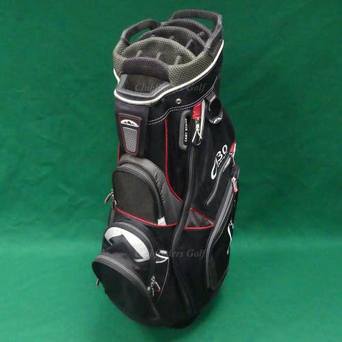 Sun Mountain 2013 C-130 14-Way Black/Red/Silver Golf Cart Bag (No Raincover)