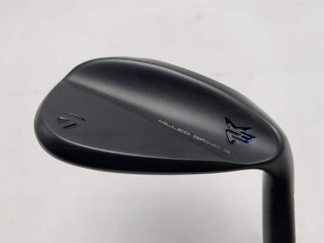 TaylorMade Milled Grind 3 Raw Black Lob Wedge LW 58* 8 TT DG S200 Stiff Mens RH