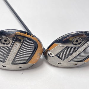 Callaway Mavrik Max 3 & 5 Fairway Wood Set 15* 18* Mamiya Helium 4F2 Senior RH