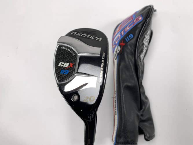 Tour Edge Exotics CBX 119 3 Hybrid 20* Evenflow 5.5 Blue 85g Regular RH HC