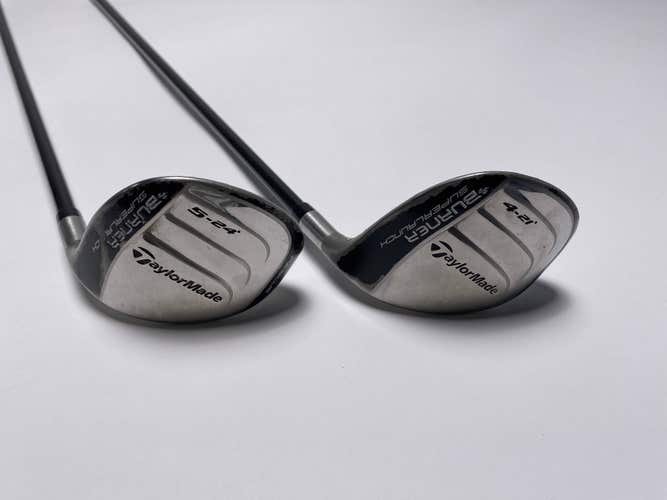 TaylorMade Burner Superlaunch 4 & 5 Hybrid Set 21* 24* REAX Ladies Womens RH