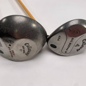 Callaway S2H2 Driver & 4 Fairway Wood Set 9* 17* UST Pro Force Gold Mens RH