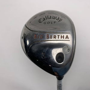Callaway 2004 Big Bertha 3 Fairway Wood 15* RCH 75w Firm Graphite Mens RH