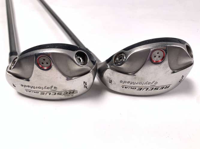 TaylorMade Rescue Dual 4 & 5 Hybrid Set 22* 25* Ultralite Ladies Graphite RH