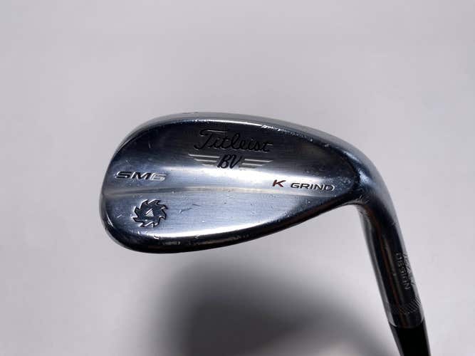 Titleist Vokey SM6 Tour Chrome Lob Wedge LW 60* 12 K-Grind Wedge Steel Mens RH