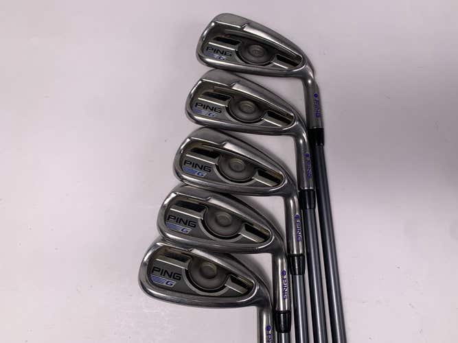 Ping G 2016 Iron Set 6-PW Purple Dot CFS 70 Regular Graphite Mens RH