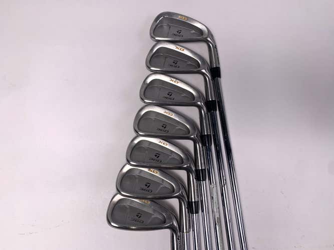 TaylorMade 360 XD Iron Set 3-9 Regular Steel Mens RH