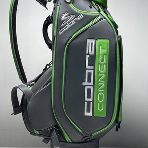Cobra Connect Staff Bag Grey/Green 6-Way Divide Single Strap Golf Bag NEW