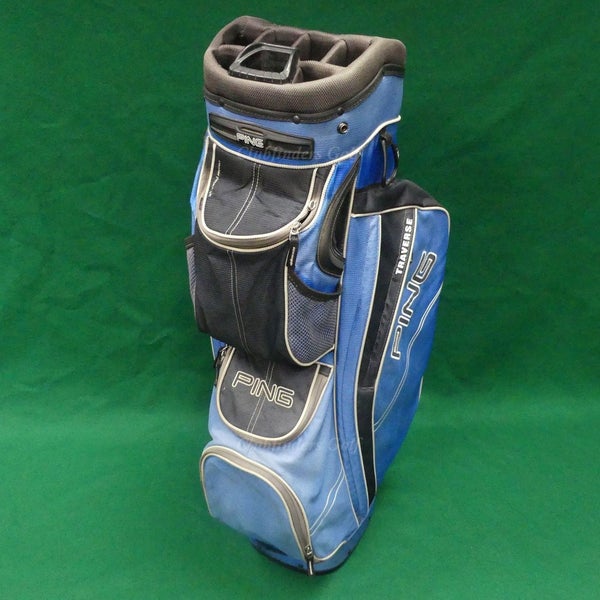 Ping Traverse Black/Blue/Yellow 14-Way Golf Cart Bag (No Raincover) *READ*