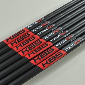 NEW KBS Tour FLT Black 120G Stiff 4-PW Iron Shaft Set Steel Taper .355 208852